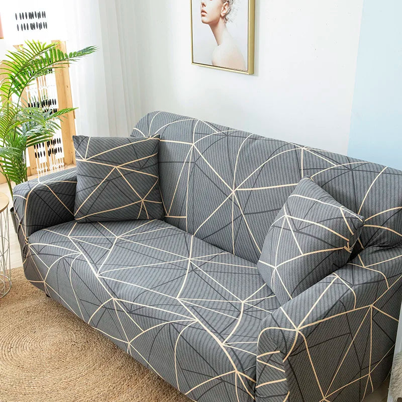Stretch Sofa Cover with Anti-Slip Grip for Living Room