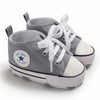 Classic Canvas First Walker Shoes for Babies with Star Print