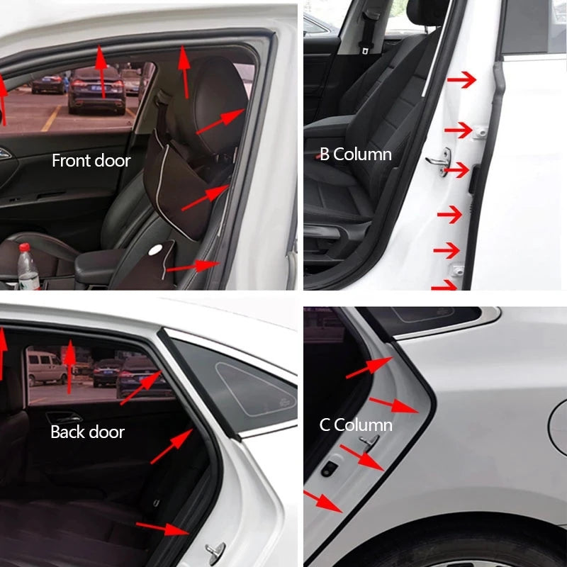 Premium Double-Layer Car Door Seal Strip for Weatherproofing & Noise Reduction