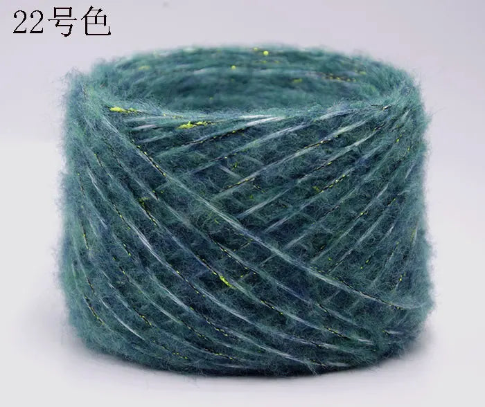 Merino Wool Metallic Yarn with Shimmering Thread – 250g