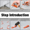 Tile Leveling System with Spacers and Clips