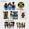 Afro Girl Iron-On Patch for T-Shirts, Hoodies, and Bags
