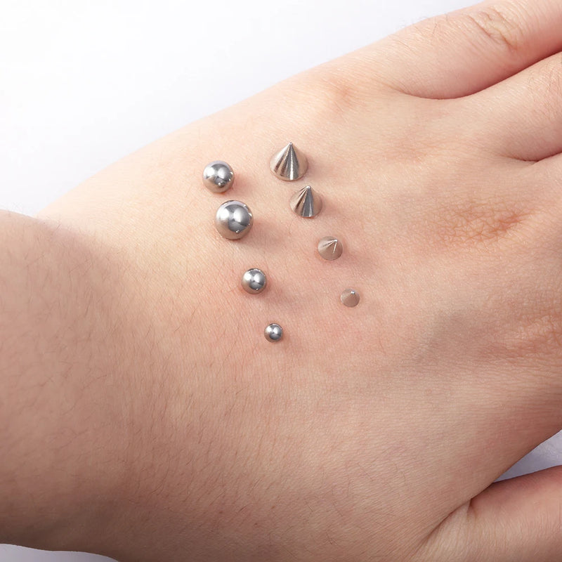 Adhesive Fake Piercing Stud Set