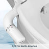 Ultra-Slim Dual Nozzle Bidet Attachment