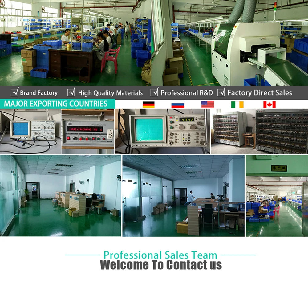 Factory interior showing machinery and organized workspace for manufacturing 433MHz Wireless Remote Control Relay Switch