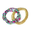 Colorful Beaded Elastic Waist Chain for Women