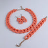 Colorful Acrylic Chain Necklace Set for Women