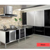 Black Self-Adhesive Waterproof Wallpaper for Kitchen & Furniture Renovation