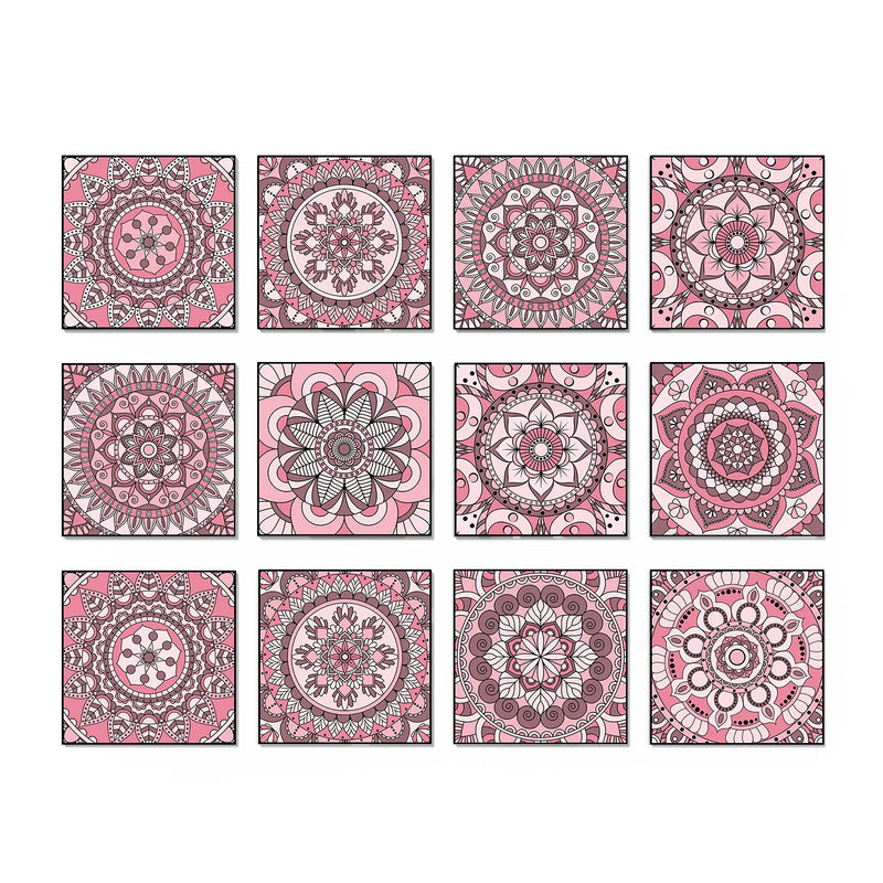 Floral Peel & Stick Tile Stickers