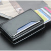 Carbon Fiber Mini RFID Blocking Wallet for Men