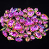 Mixed Shape Glass Rhinestones with Silver Claw Settings
