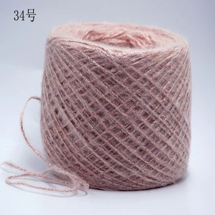 Merino Wool Metallic Yarn with Shimmering Thread – 250g