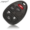 A black replacement car key fob with a blank key for Select GM vehicles.