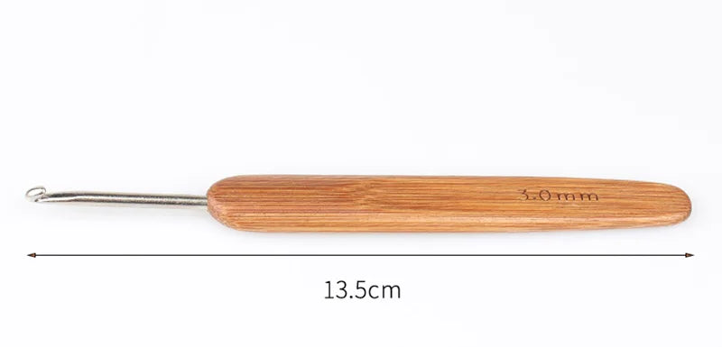 Bamboo Handle Crochet Hooks Set (0.5mm–6.0mm)