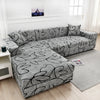 Printed Stretch Sofa Cover for L-Shaped and Corner Sofas