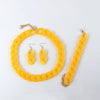 Colorful Acrylic Chain Necklace Set for Women