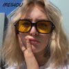 Vintage Yellow Square Sunglasses