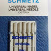 A package of five Spitz Universal needles labeled SCHMETZ UNIVERSAL NEEDLE 130/705 H