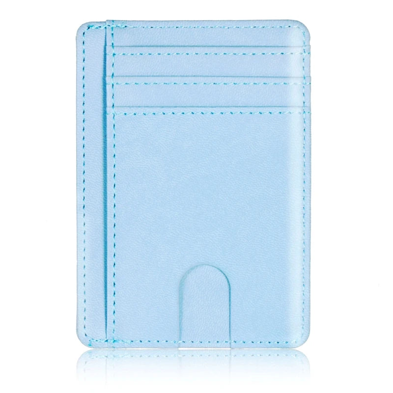 Slim RFID-Blocking Zipper Wallet