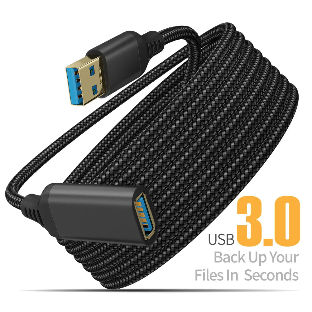 Nylon Braided USB 3.0 Extension Cable
