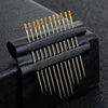 Self-Threading Stainless Steel Sewing Needles (12-Pack)