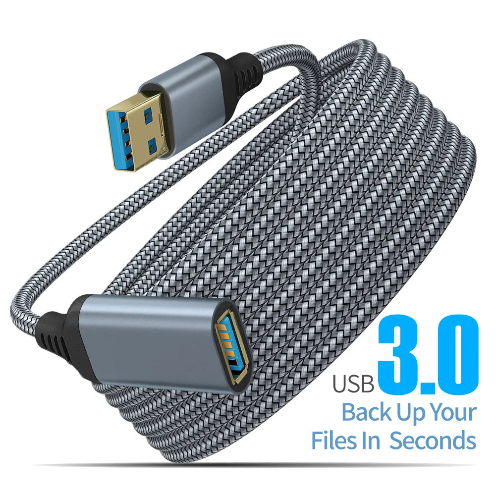 Nylon Braided USB 3.0 Extension Cable