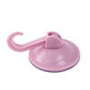 A pink heavy-duty suction cup hook with a strong vacuum seal.