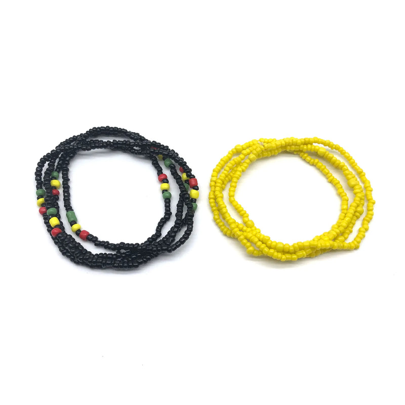 Colorful Beaded Elastic Waist Chain for Women