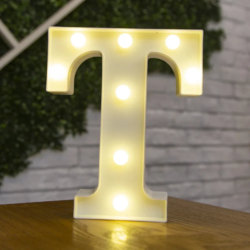 Glowing Alphabet LED Letter Lights for Decor