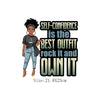 Afro Girl Iron-On Patch for T-Shirts, Hoodies, and Bags