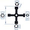4-Way Universal Utility Wrench Set for Cabinet and Valve Access