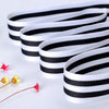 Striped Grosgrain Ribbon – Double-Sided Polyester Cotton, 1 Inch Wide