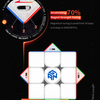 Diagram showing 7 positions for magnet strength and 8 steps for tuning magnetic strength on a GAN11 M Pro cube.