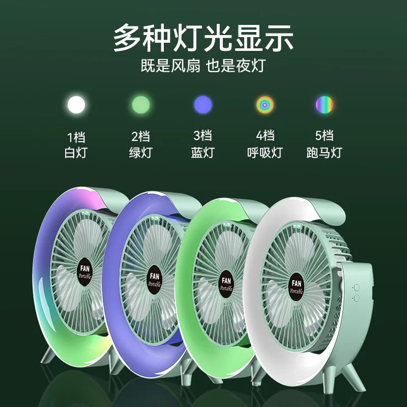 Portabler USB-Ladebarer Schreibtischventilator