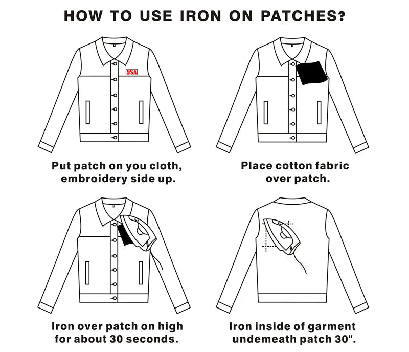 Embroidered Rock Band Patches Set for DIY Clothing Customization
