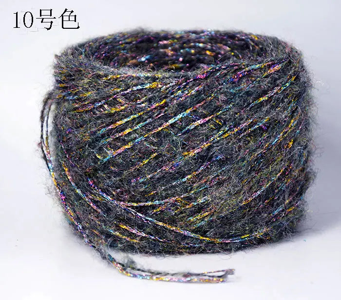 Merino Wool Metallic Yarn with Shimmering Thread – 250g