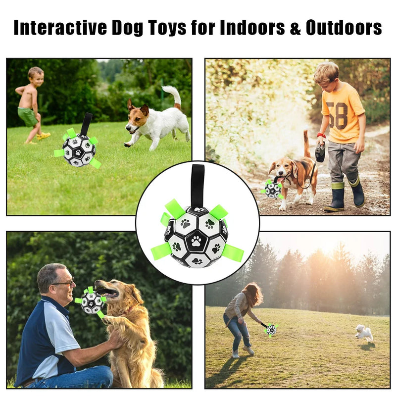 Interactive Fetch Ball with Grab Tabs for Dogs