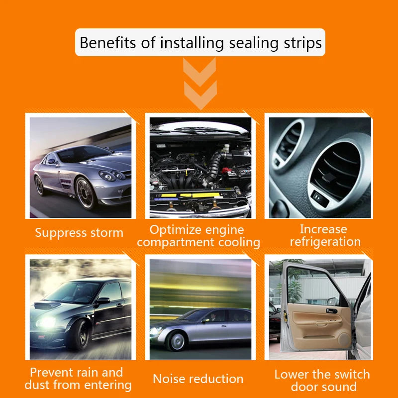 EPDM Rubber Car Door Seal Strip
