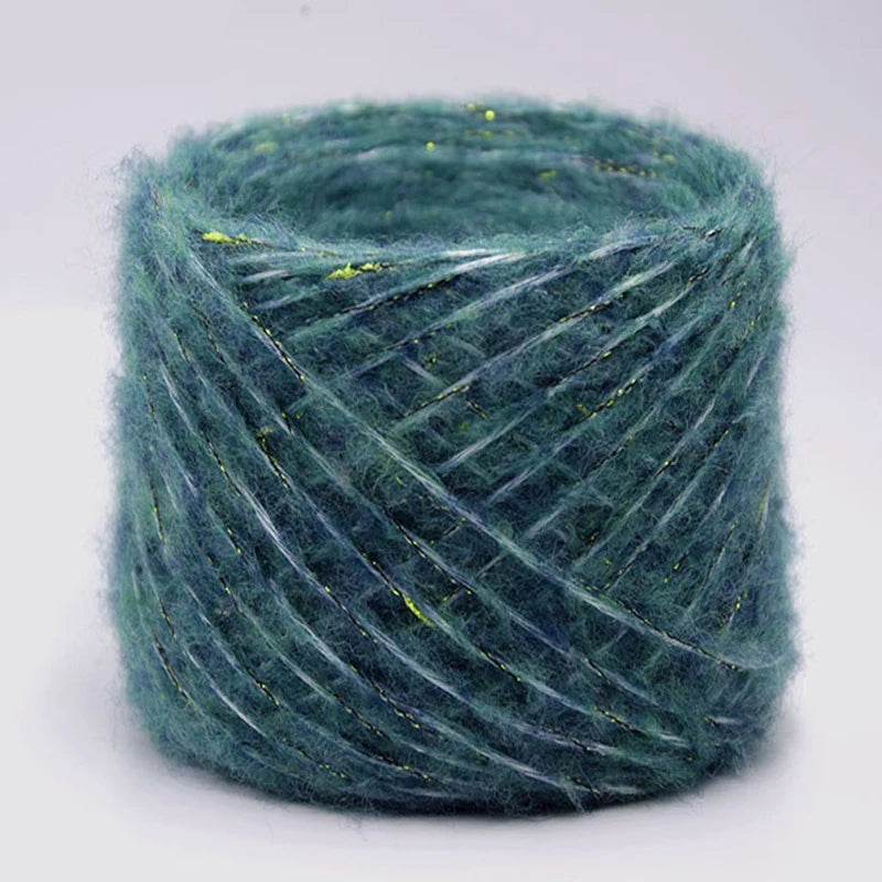Merino Wool Metallic Yarn with Shimmering Thread – 250g