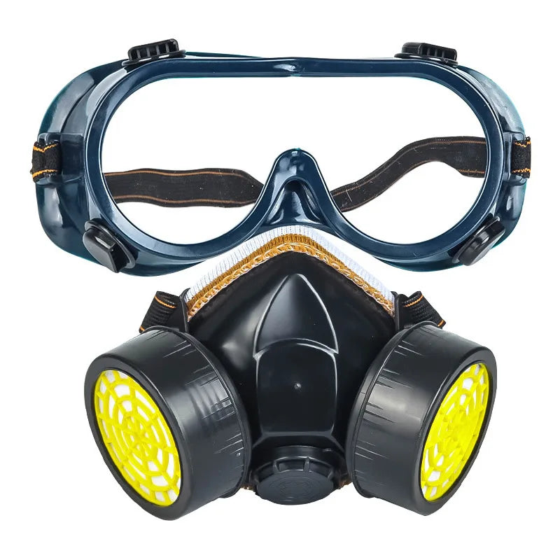 Half-Face Respirator with Dual Organic Vapor Filters