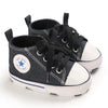 Classic Canvas First Walker Shoes for Babies with Star Print