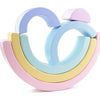 Wooden Rainbow Stacking Blocks - Montessori Educational Toy for Kids
