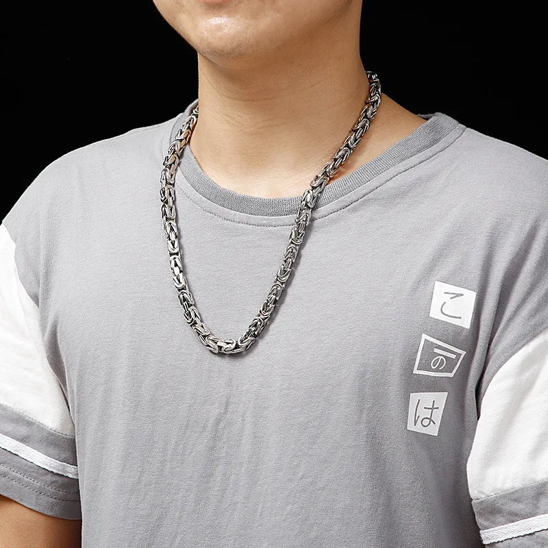 PVD Gold Byzantine Chain Necklace
