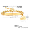 Personalized Stainless Steel Name Bracelet for Baby and Mom