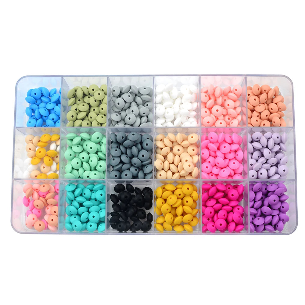 12mm Food-Grade Silicone Beads for DIY Jewelry and Crafts