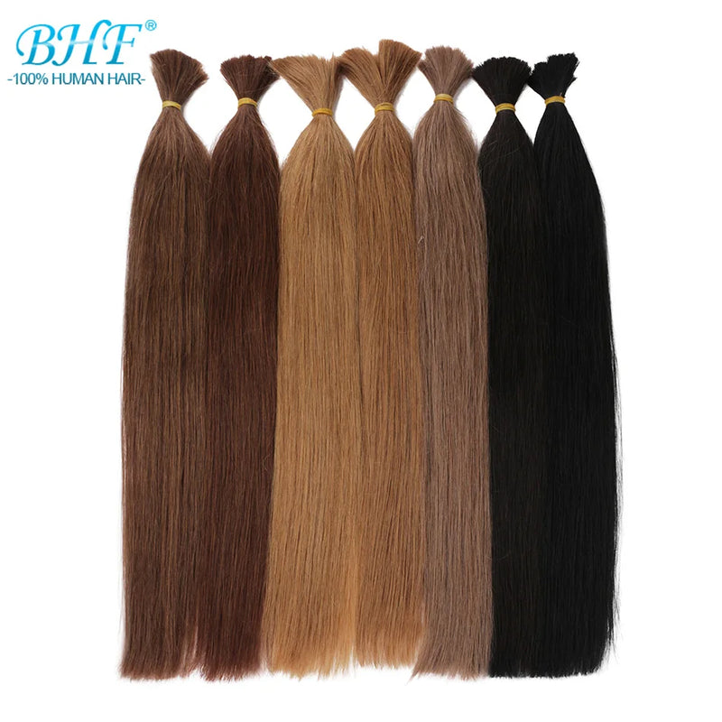 Straight Human Hair Braiding Bulk