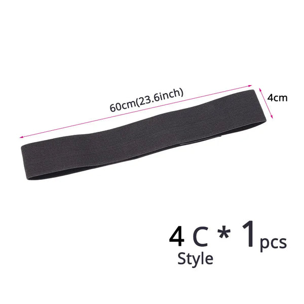Black adjustable wig grip band for seamless lace fronts, measuring 60cm (23.6 inch).