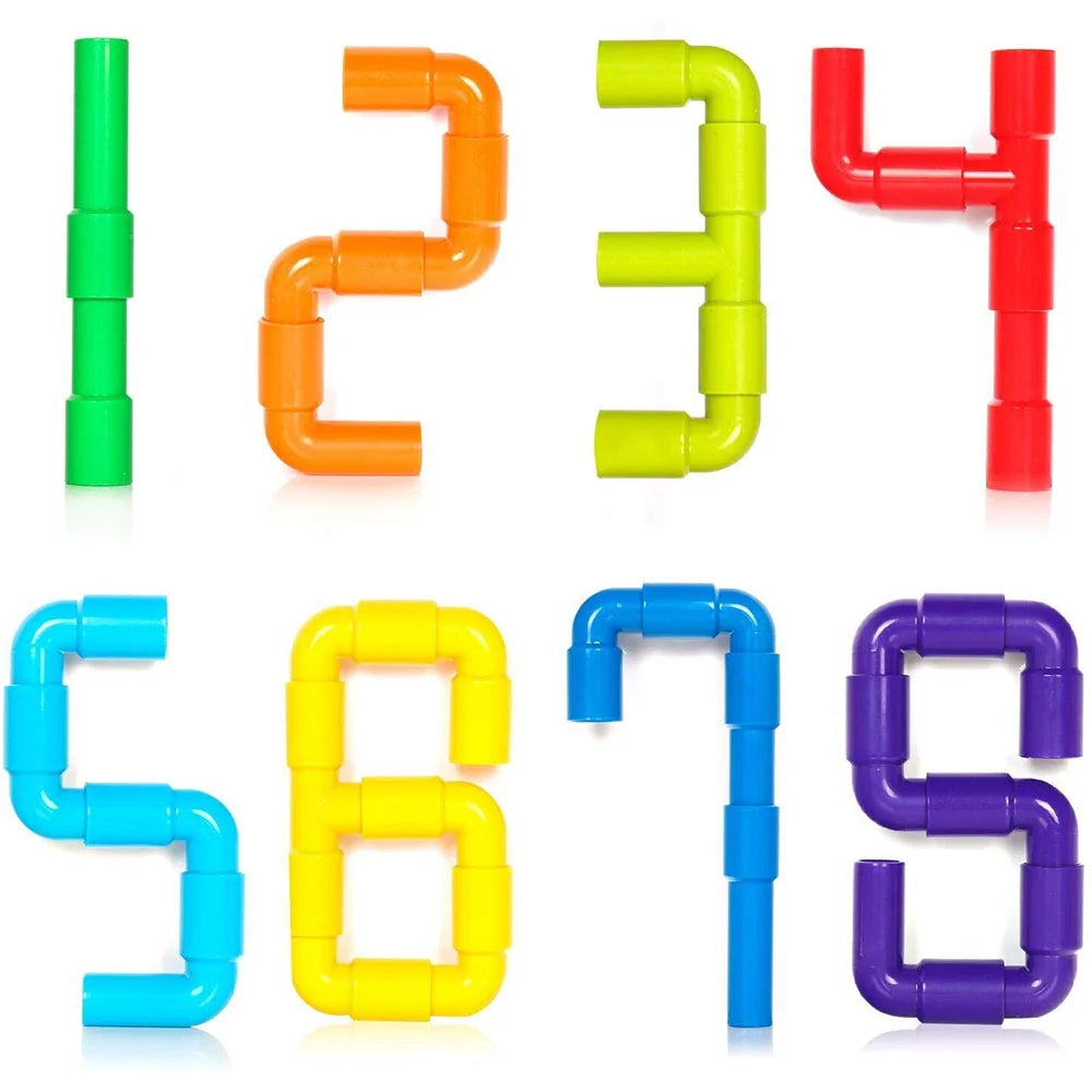 Montessori Water Pipe Building Blocks - DIY Construction Toy for Kids