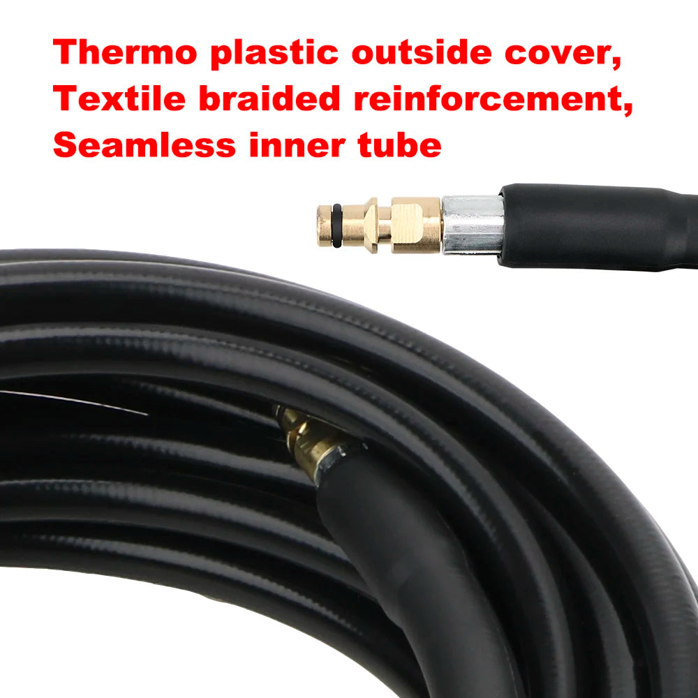 Heavy-Duty Pressure Washer Hose with Alloy Fittings
