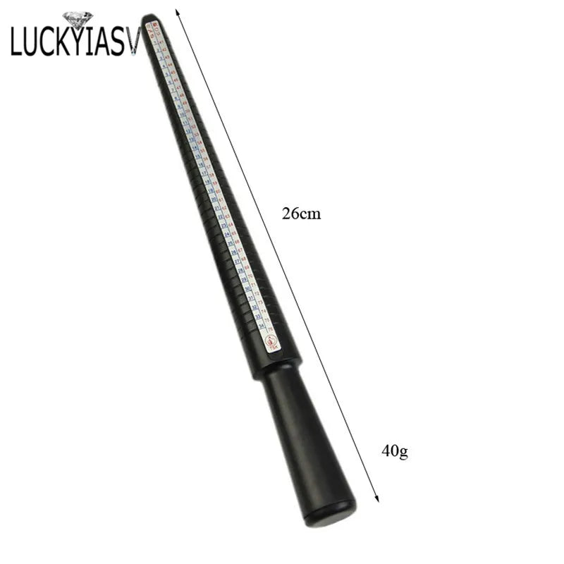 Plastic Ring Sizer Measuring Tool Set with Mandrel Stick